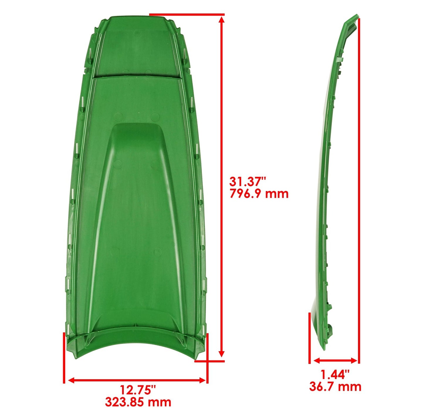 Caltric Left Right Center Hood Panel for John Deere X300 X300R (1998–2025)