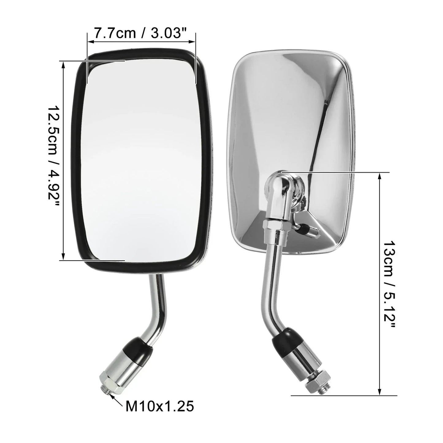 10mm Rearview Side Mirrors for Honda CB400SF (2000-2006) - 1 Pair