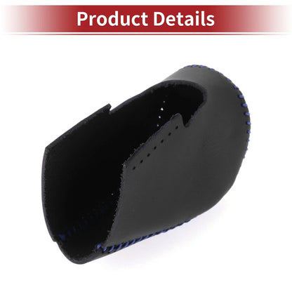 Car Gear Shift Knob Cover for Honda HR-V 2023-2024 Black Blue Faux Leather