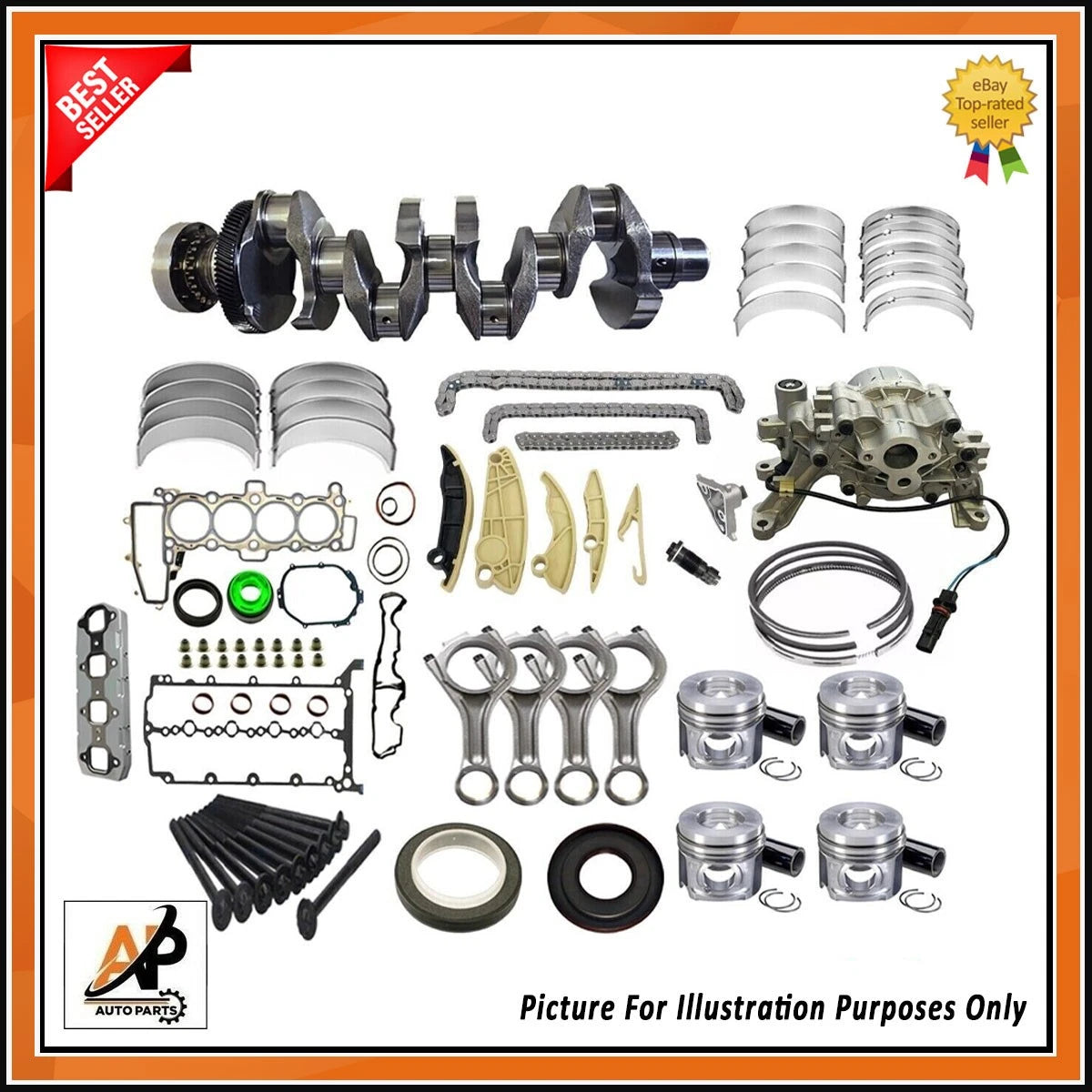 Forged Crankshaft Rebuild Kit for Jaguar Discovery V (2015–2019)