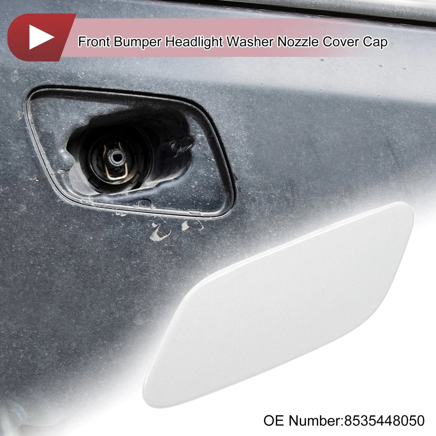 Front Left Washer Nozzle Cover for Lexus RX350 (2019-2022) - White 1 x Cap
