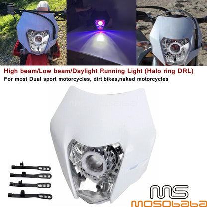 LED Headlight Fairing for FE TE EXC XCW WR Dirt Bike