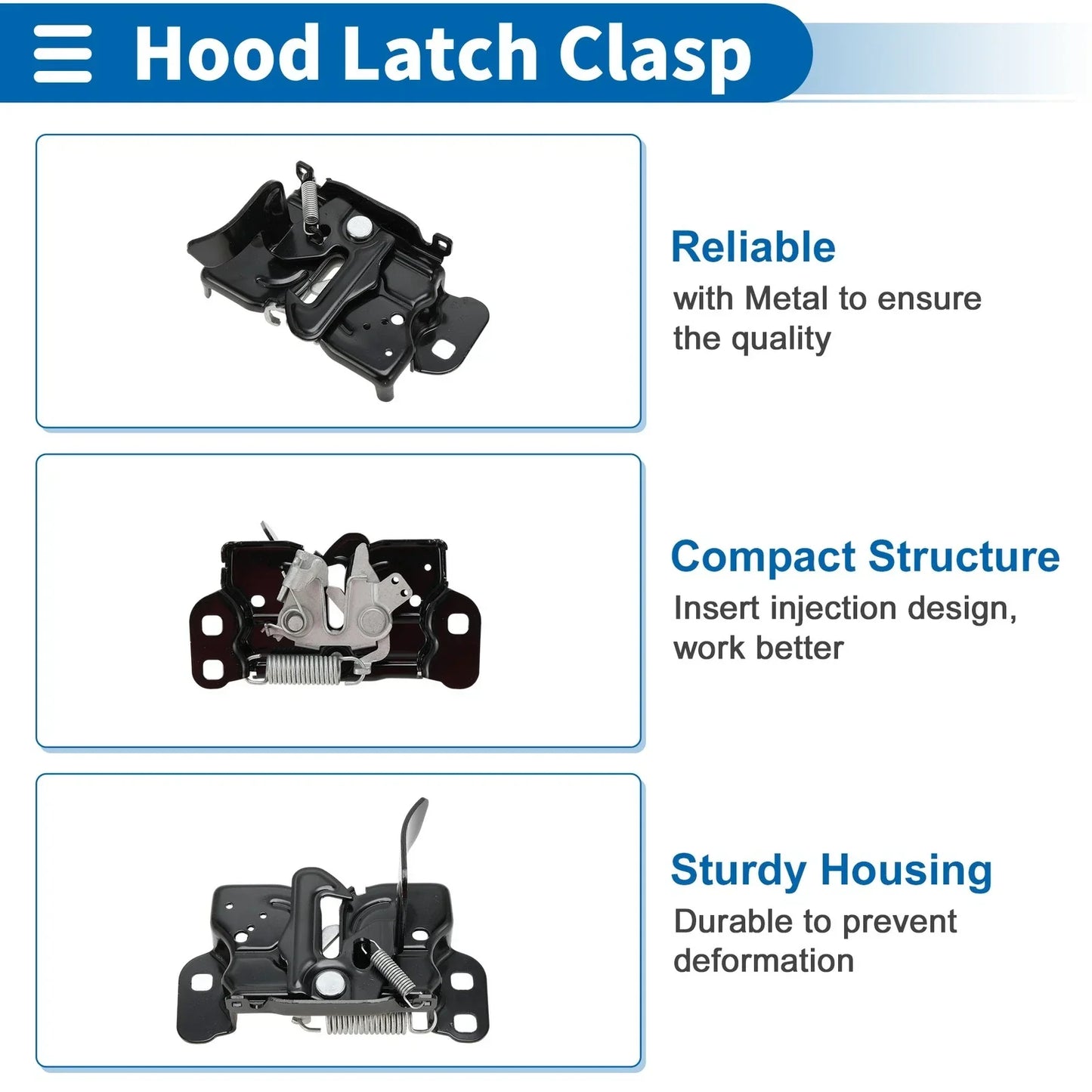 Hood Latch Assembly for Dodge Avenger Sedan (2011-2014) - 1 x Pcs