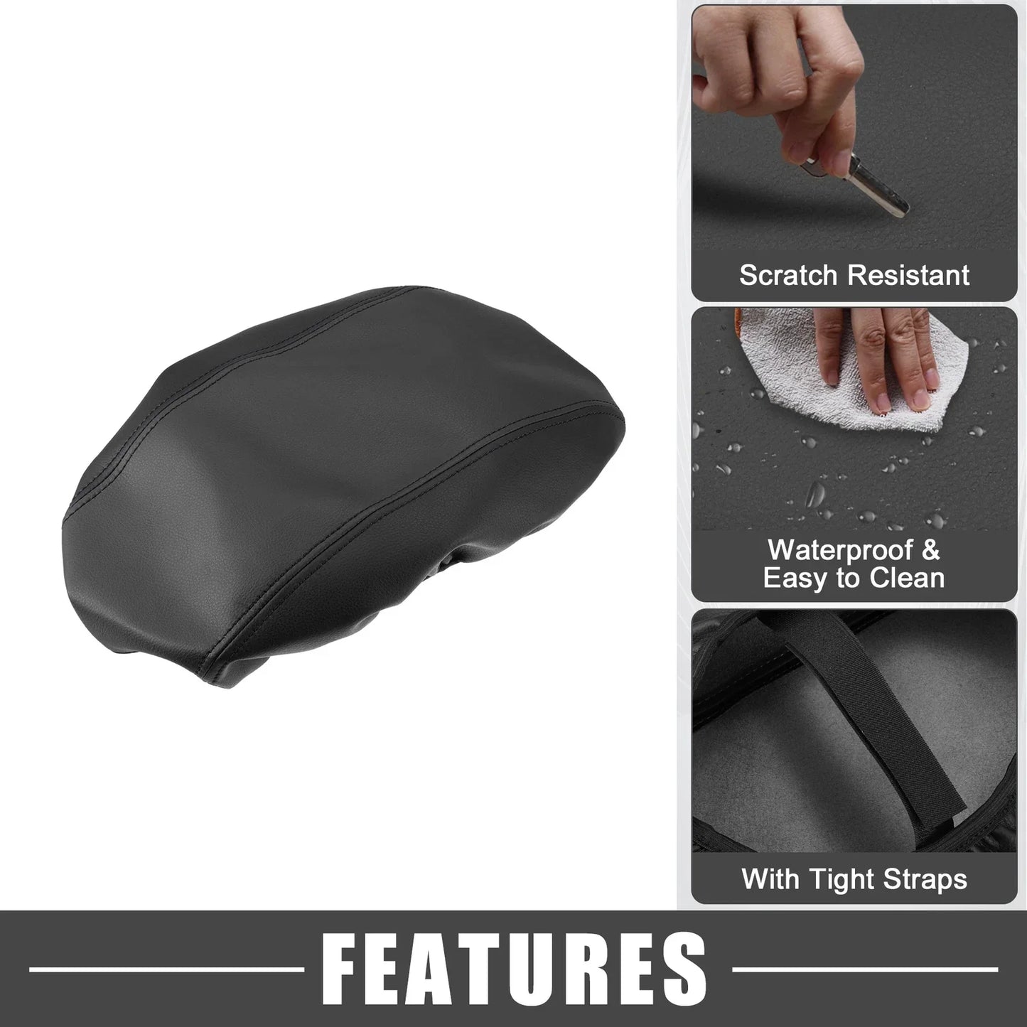 Dodge Durango Armrest Cover for Center Console 2011-2021 Black