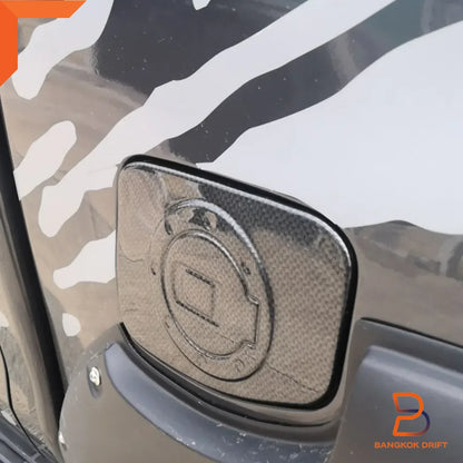 Black Carbon Fuel Oil Tank Cap Cover Trim for Ford Ranger PX T6 (12-21)