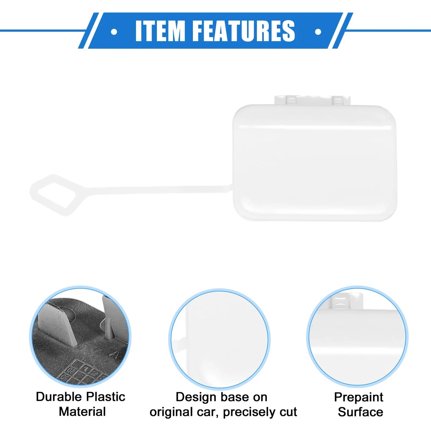 Rear Bumper Tow Hook Eye Hole Cap for Mercedes-Benz E550 Sedan (2010-2013)
