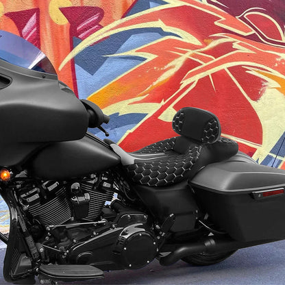 Driver & Passenger Seat Backrest for Harley Street Road Glide (2009-2023)