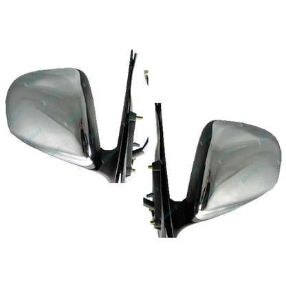 LH+RH Chrome Electric Power Mirrors Pair for Toyota Hilux 2005-2011 Left Right