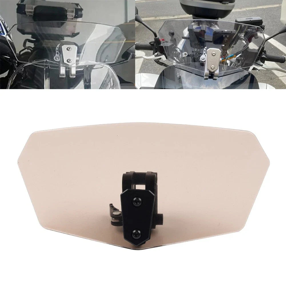 Universal Adjustable Smoke Clip-On Windshield Air Deflector for Car