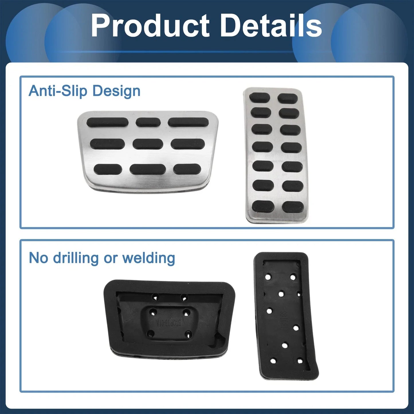 Automatic Footrest Pedals Cover for Hyundai Accent (2011-2019)