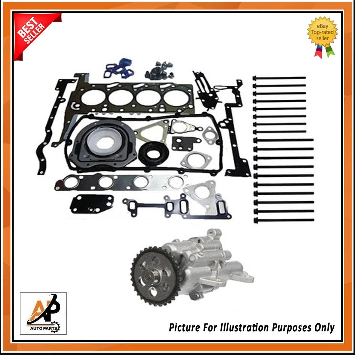 Full Engine Gasket Set Replacement with Head Bolt for Ford Ranger (2011–2018)