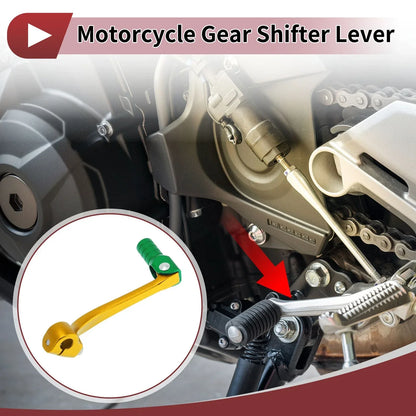 Folding Motorcycle Gear Shifter Lever for Honda CRF110F (2013-2018) Gold Green