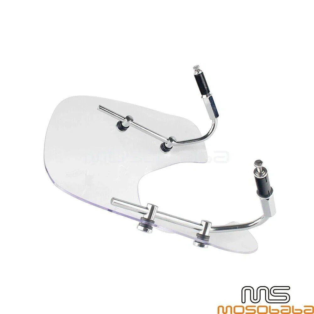 Windshield for Vespa Sprint 150 w/Stainless Steel Bracket