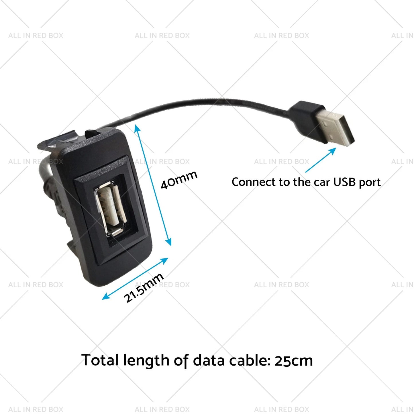 USB Passthrough for Toyota Hilux Prado Landcruiser 4Runner (2003-2023)