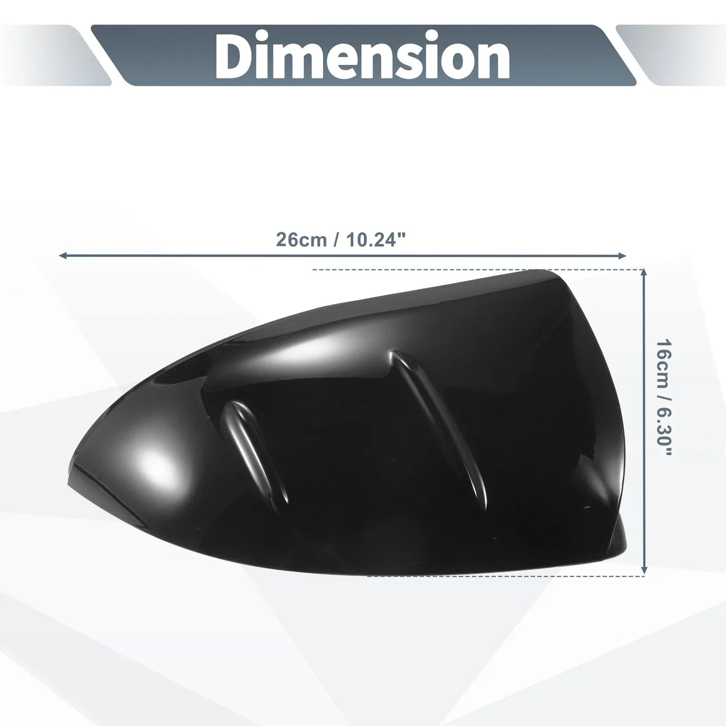Gloss Black Rearview Mirror Cover Caps for Mercedes-Benz C S Class (2015-2023)