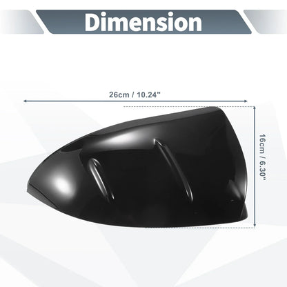 Gloss Black Rearview Mirror Cover Caps for Mercedes-Benz C S Class (2015-2023)