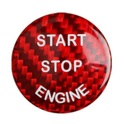 Keyless Start Button Cover Carbon Fiber Red for BMW F-Chassis (1-6)
