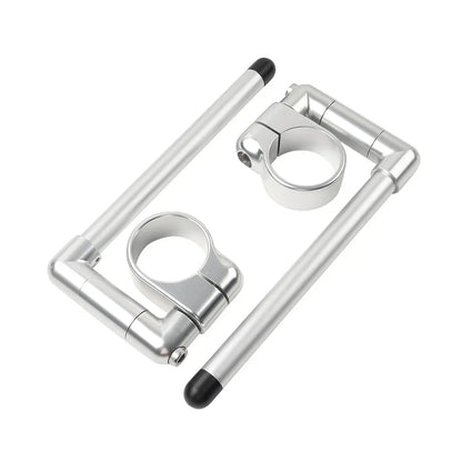 58MM Clip-On Handlebar for Universal Cafe Racer Motor - Silver
