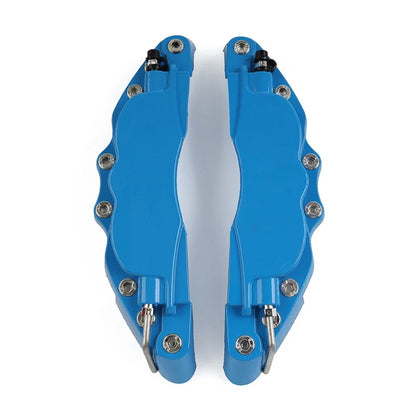 Medium Metal Auto Disc Brake Caliper Cover Set  Blue for Universal