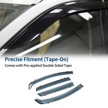 Car Window Deflectors for Honda Fit 2015-2020 Side Vent Visors Black