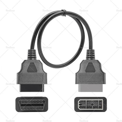 14 Pin OBD1 to 16 Pin OBD2 Diagnostic Connector Adapter for Nissan