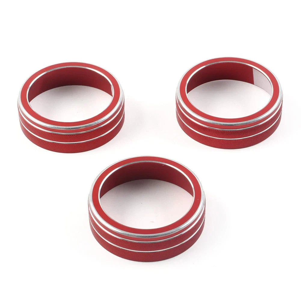 3 x AC Climate Control Knob Covers for VW Golf Jetta Tiguan Passat Atlas (2006-2023)