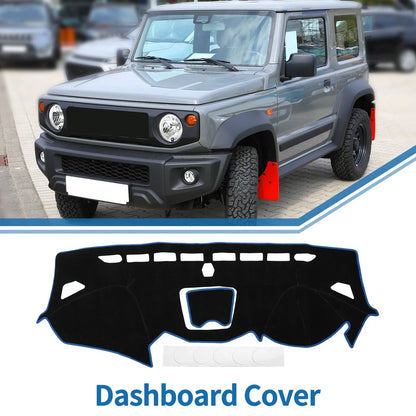 Dashboard Cover Mat for Hyundai Santa Fe Sport (2013-2018) Black Blue