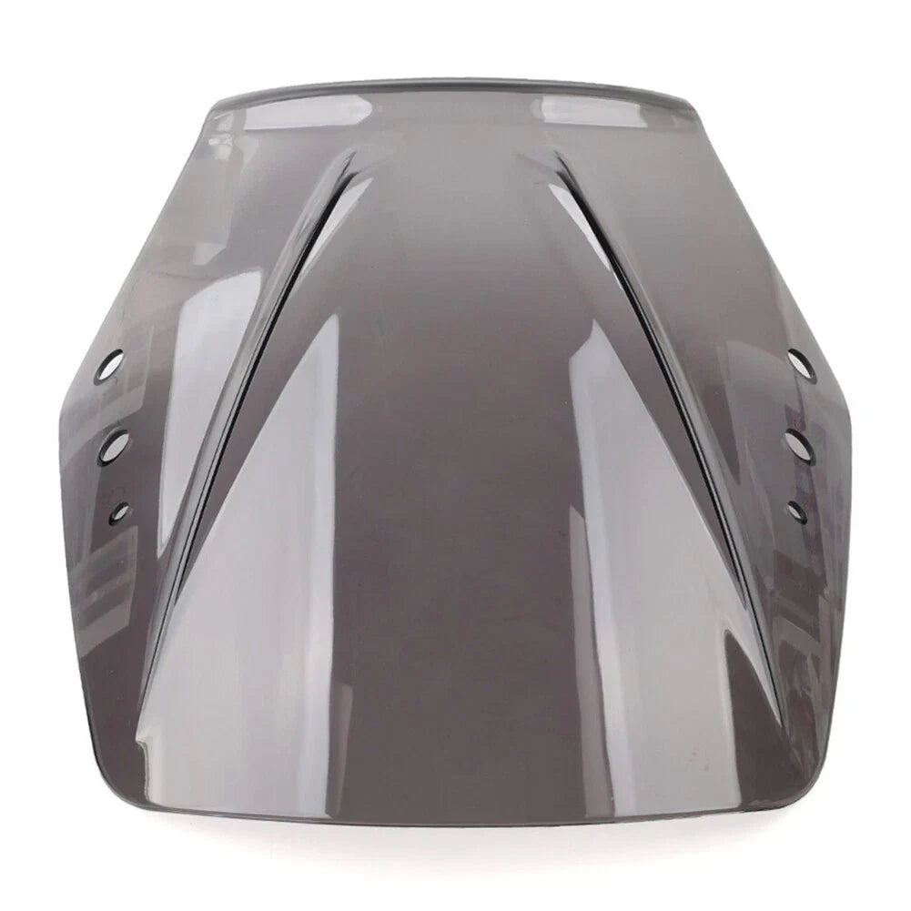Universal Motorcycle Windshield Deflector Screen - Grey