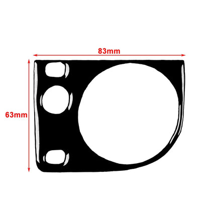 Carbon Fiber Red Headlight Switch Knob Cover for BMW 3 Series (1991-1999)