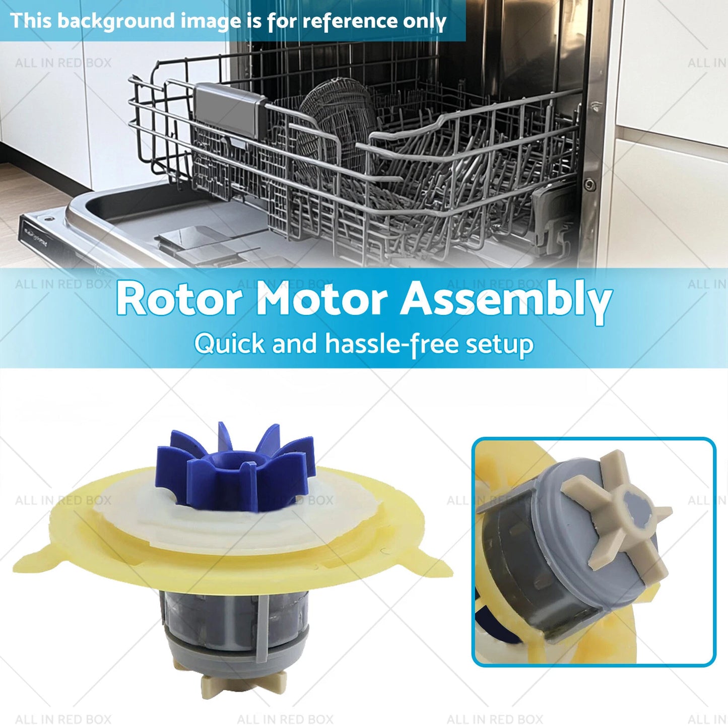Rotor Motor Assembly for Fisher & Paykel Dishdrawer DD601, DD603 (2004-2023)