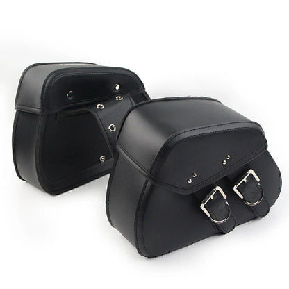 PU Leather Saddle Bags for Harley Sportster Dyna Motorcycle