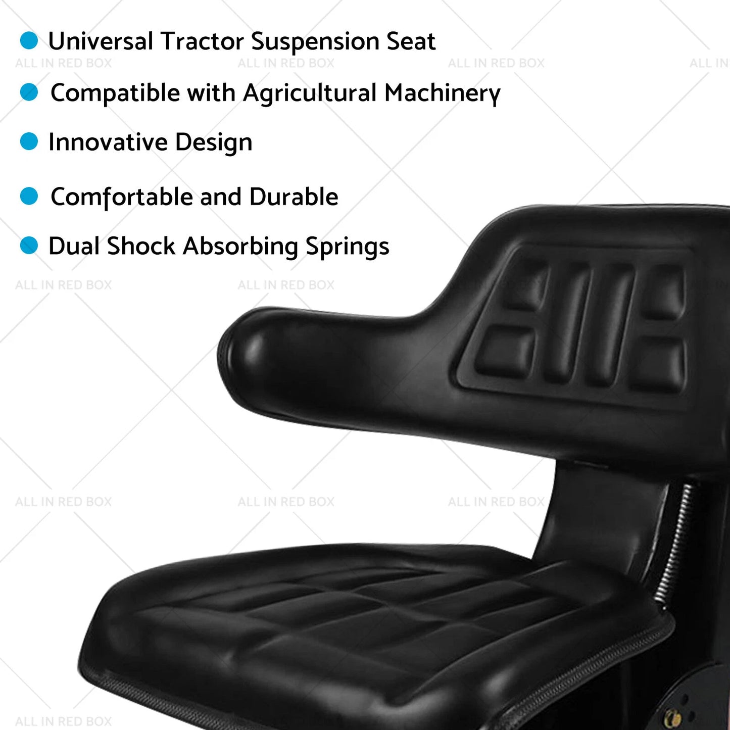 Adjustable Cushion Seat for Universal Tractor Forklift Excavator Truck Digger