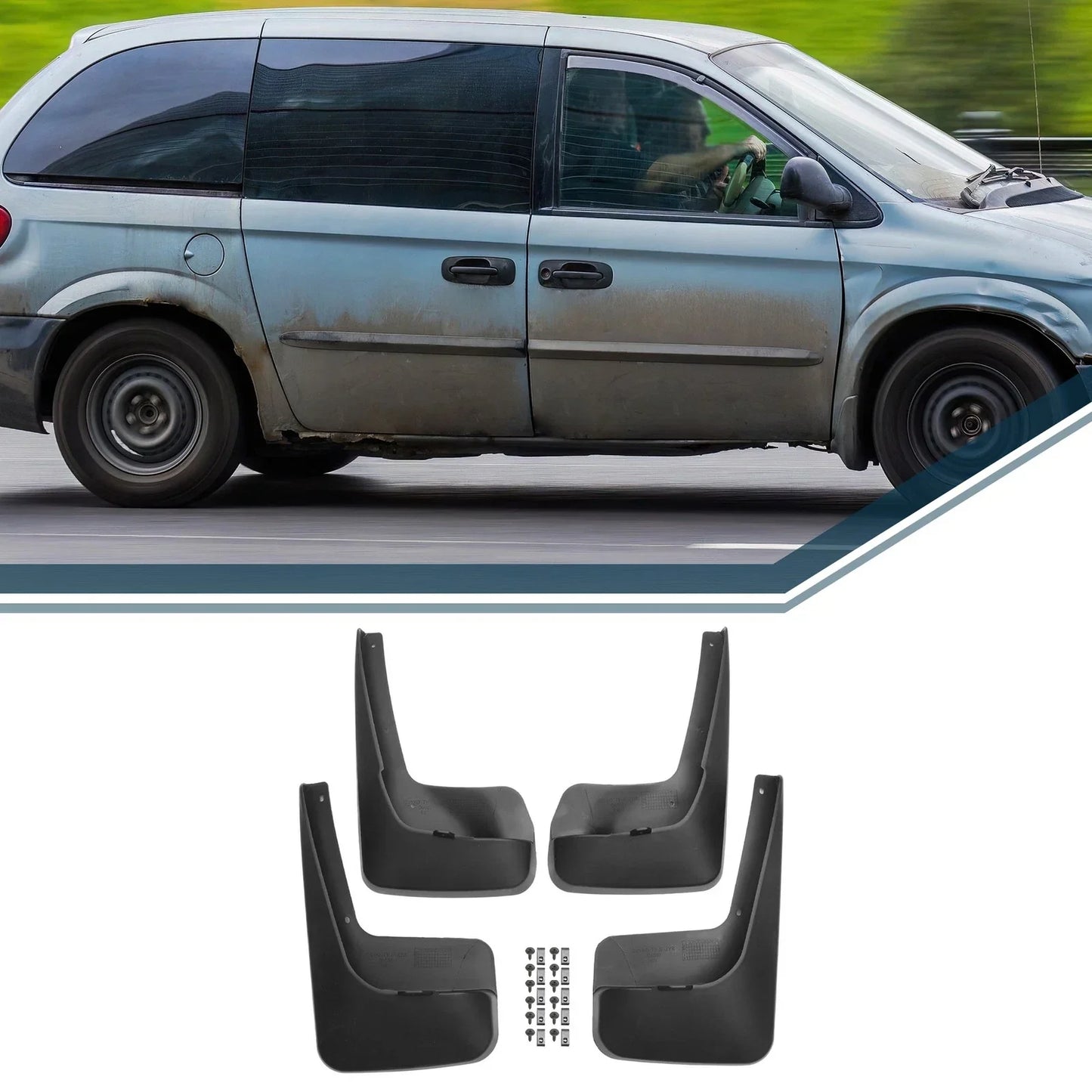 Mud Flap Splash Guard for Dodge Chrysler Grand Caravan (2011-2019)