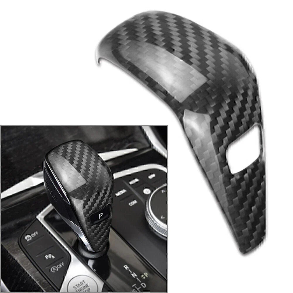 Carbon Fiber Gear Shift Knob Cover for BMW 3 Series G20 (2019-2021)