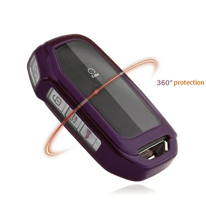 TPU Car Key Case Cover for Kia K5, Soul, Telluride, Sorento (2021-2023)