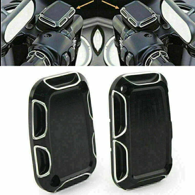 L&R ShallowCut Brake Master Cylinder Cover for Harley Touring 2014-2016