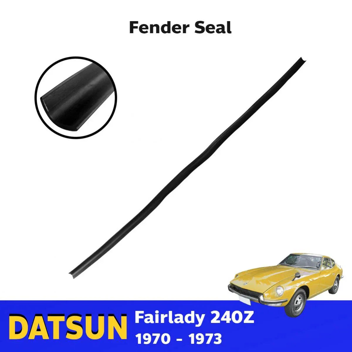 Fender Rubber Seal Fits Nissan Datsun Fairlady 240Z S30 1970-73 New