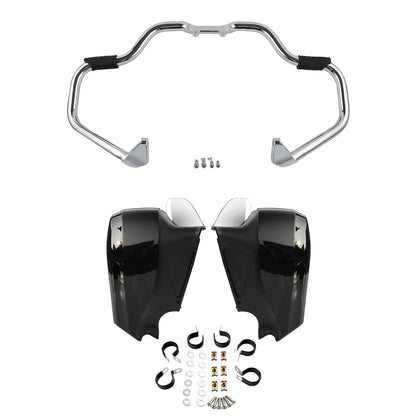 Mustache Engine Guard Bar Lower Vented Fairings for Indian Springfield (16-25)