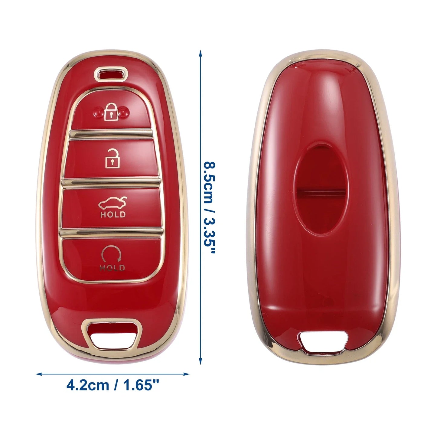 TPU 4 Button Keyless Entry Remote Fob Cover for Hyundai Tucson (2016-2023)