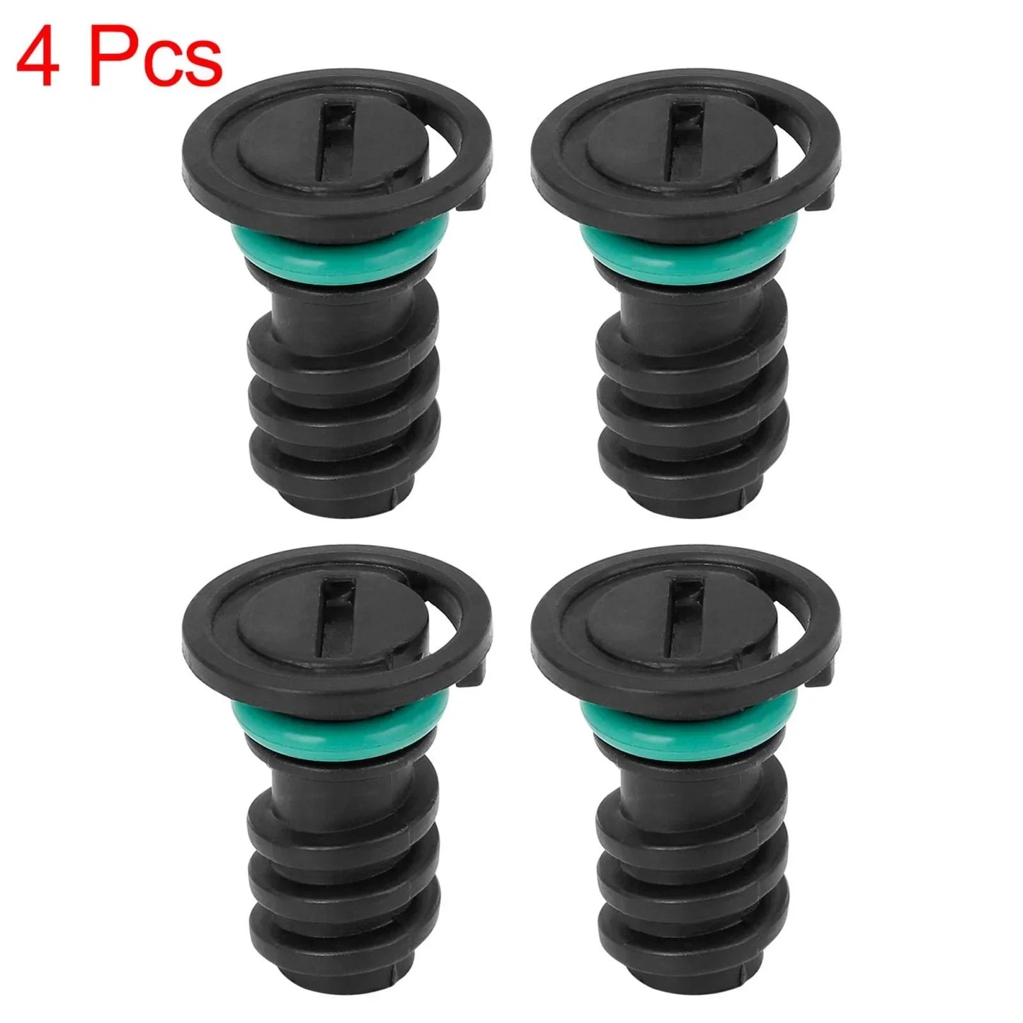4pcs Engine Oil Drain Plug for Mercedes C63 AMG S (2012-2015) Black