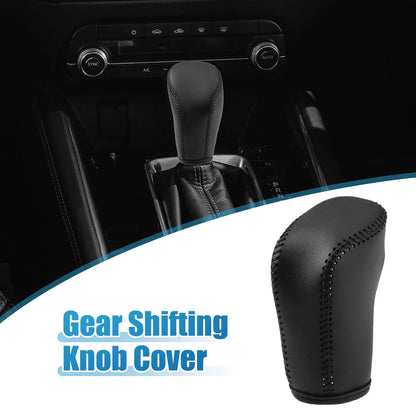 Gear Shift Head Knob Cover for Honda Civic 11th Gen 2022-2023 Faux Leather Black