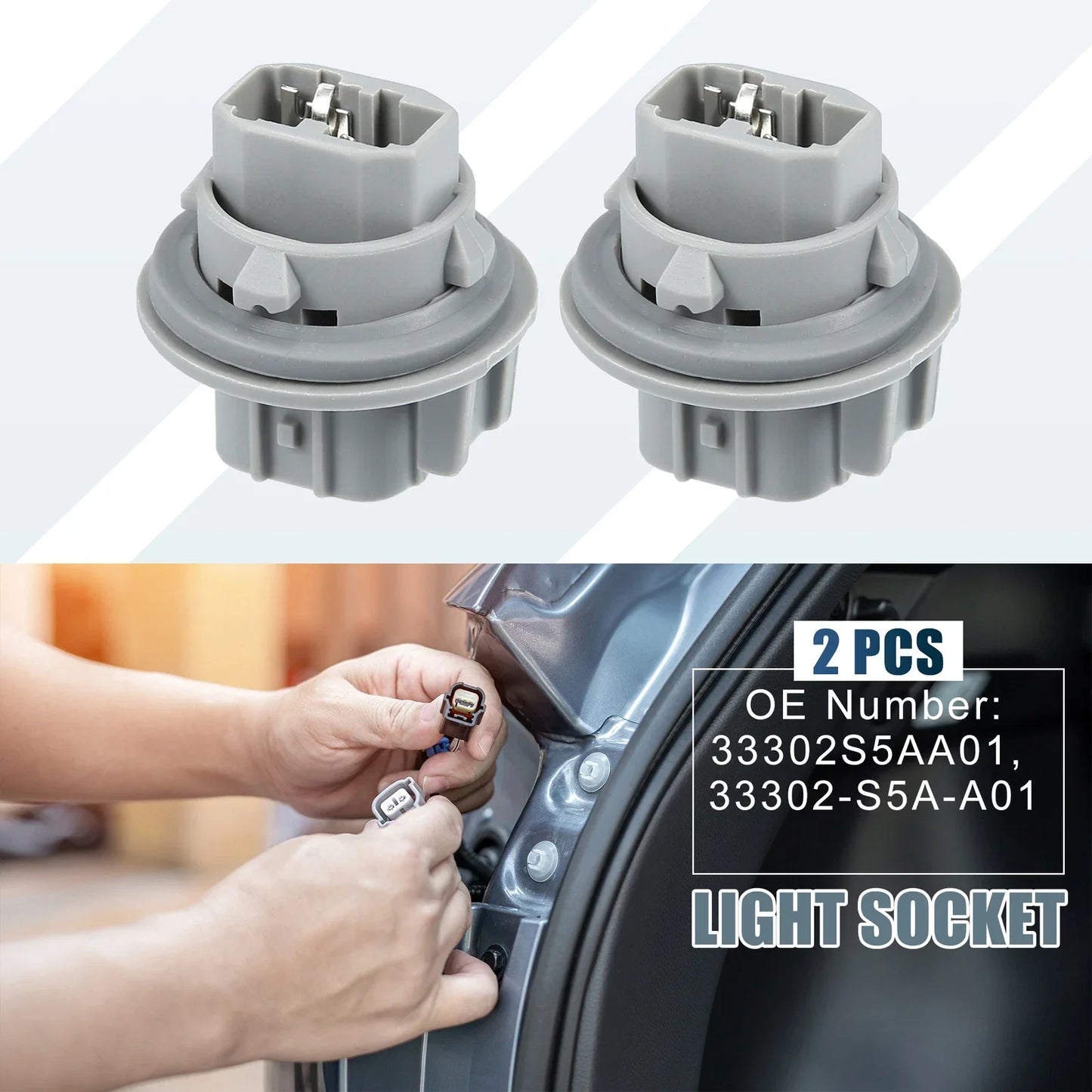 2 x Turn Signal Light Bulb Socket for Honda CR-V (2012-2016)