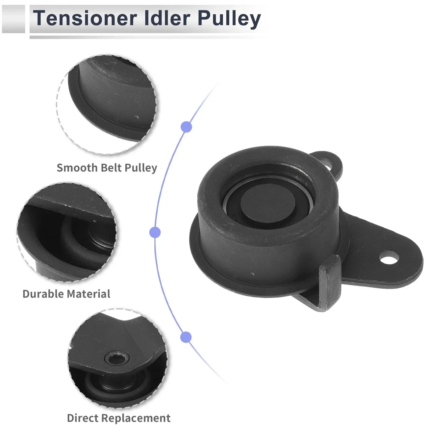 Drive Belt Idler Pulley for Kia Rio, Hyundai (2006-2011) - 1 x Quality Part