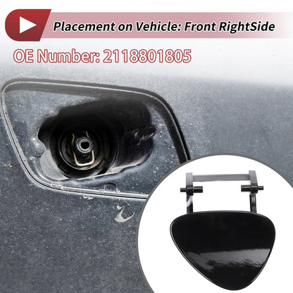 Front Right Washer Nozzle Cover for Mercedes-Benz E320 (1994-2006) Black 1 x