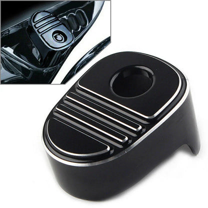 Tri-Line Black Ignition Switch Cover for Harley Touring Bagger FLH (2014-2022)