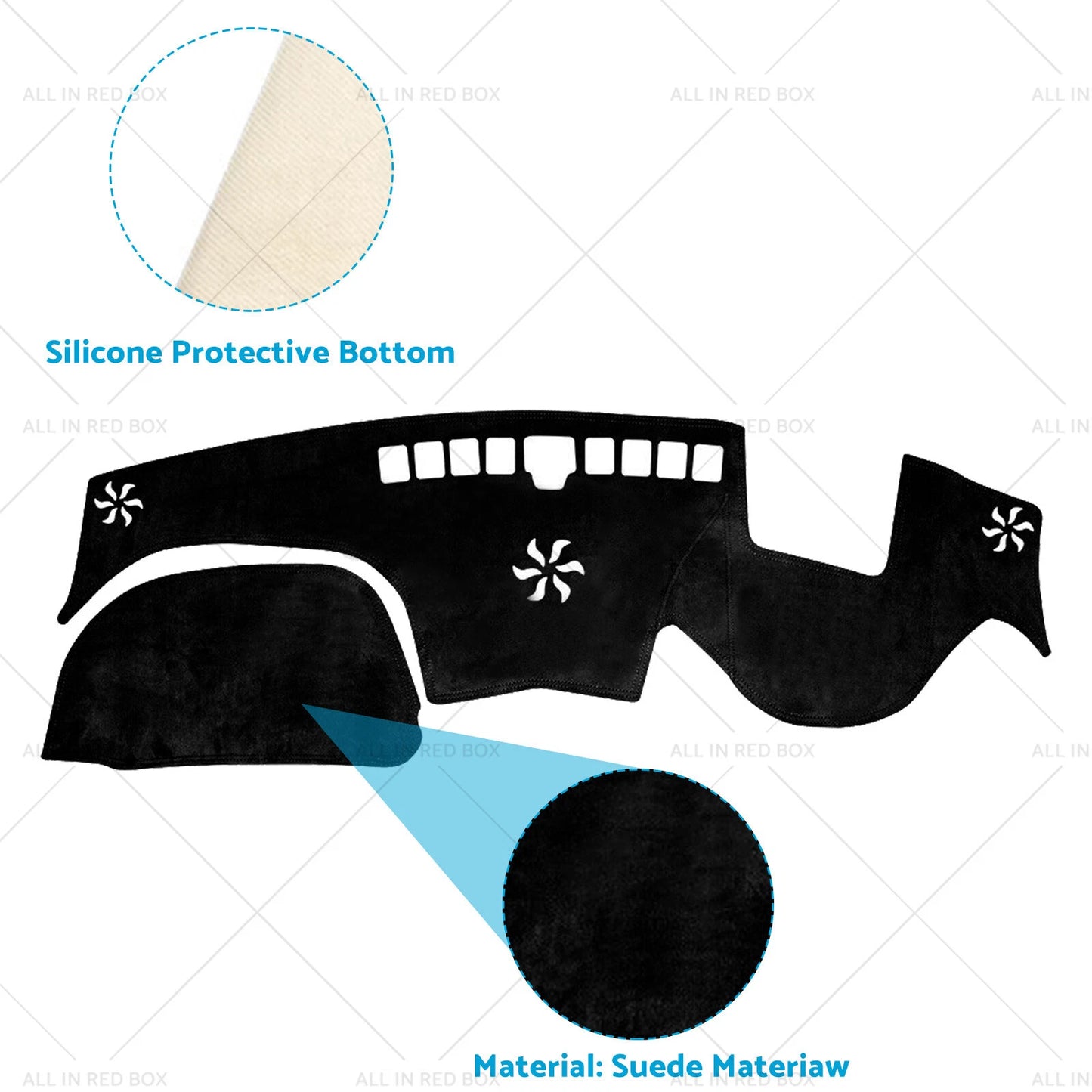 Non-Slip Dash Mat Cover for Hyundai Santa Fe (2018-2023)