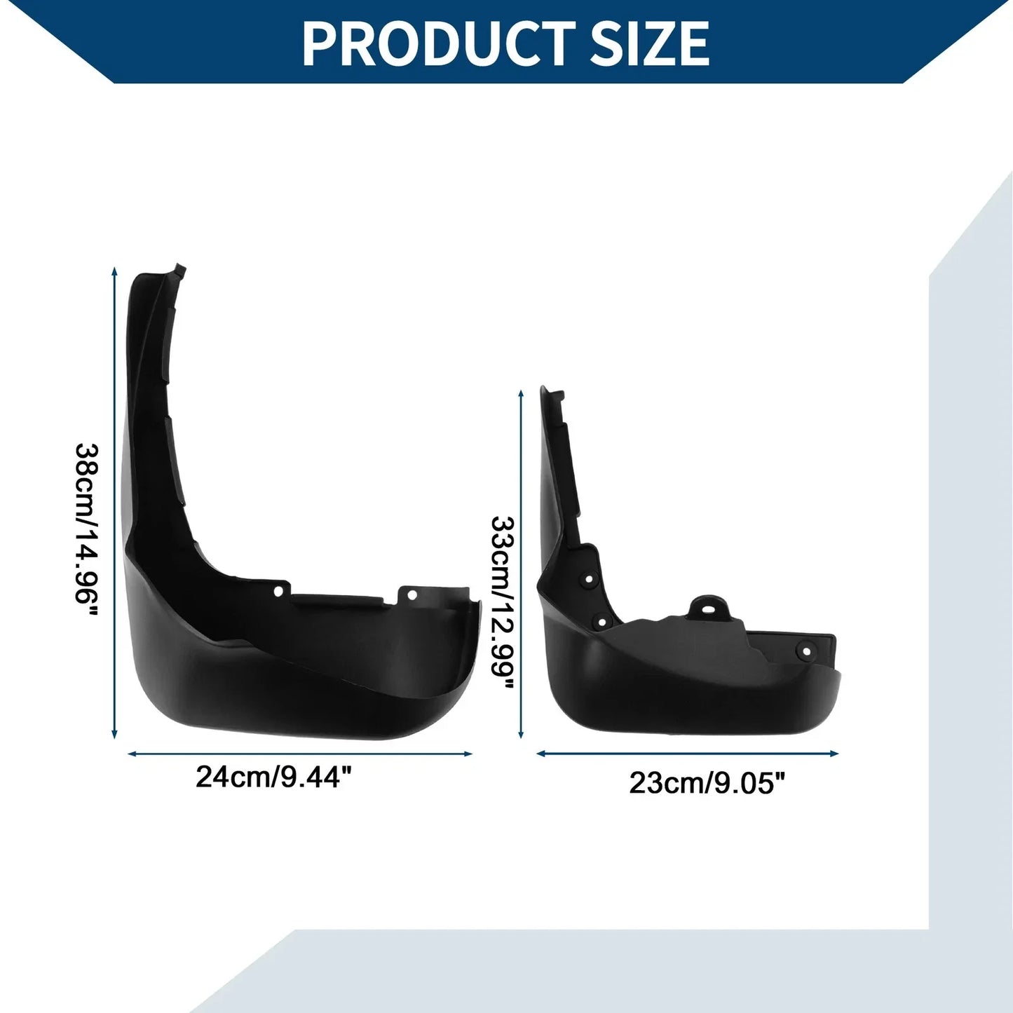Mud Flaps Splash Guards Set for Mercedes-Benz R Class (2011-2019)