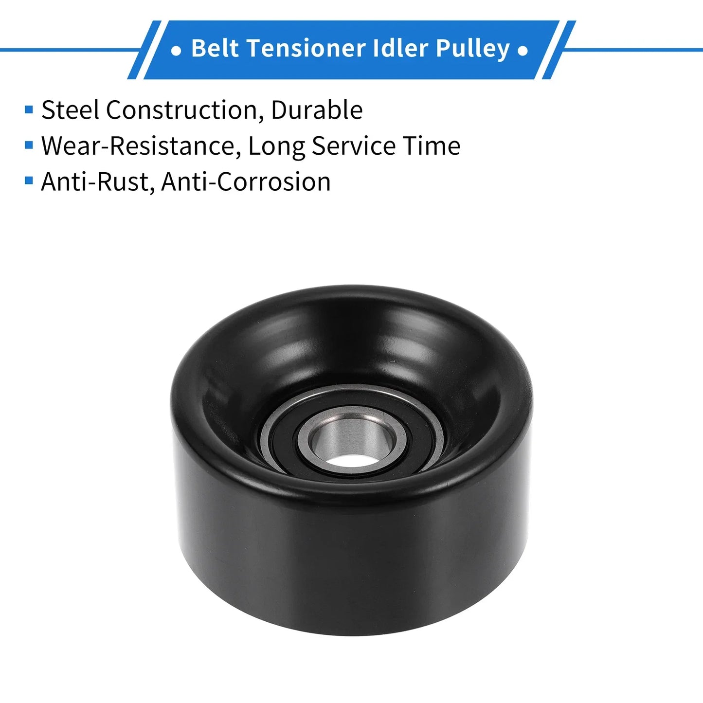Drive Belt Idler Pulley for Acura TSX, Honda (2004-2014) - 1 x Pulley