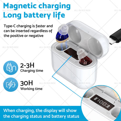 Rechargeable Digital Hearing Aids with Noise Reduction for AU