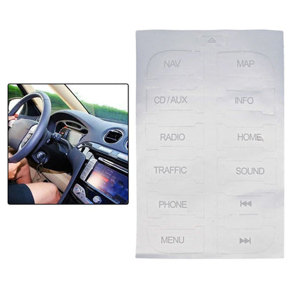 Radio Button Repair Stickers for Ford S-Max (2011–2011)